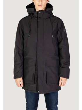 REPLAY REPLAY Płaszcz RECYCLED THREE LAYERS NYLON POLY Czarny Regular Fit