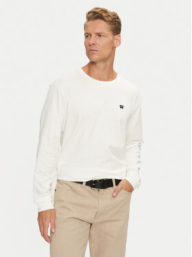 Wrangler Wrangler Longsleeve Sign Off 112357431 Λευκό Regular Fit