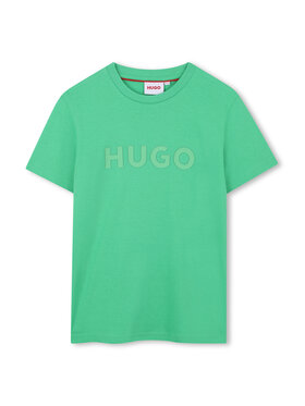 HUGO HUGO Футболка G00333 D Зелений Regular Fit