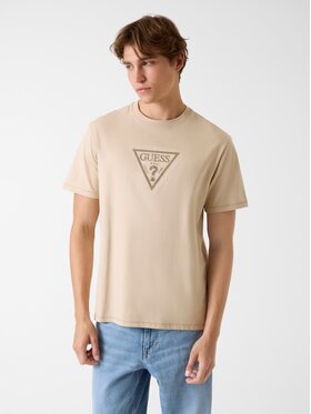 Guess Guess Marškinėliai 180916 Smėlio Classic Fit