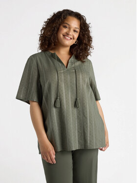 Fiorella Rubino Fiorella Rubino Bluzka 2795T002296N035 Zielony Regular Fit