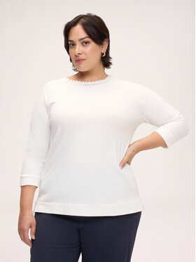 Fiorella Rubino Fiorella Rubino T-shirt G0CTL009264N011 Bianco Regular Fit