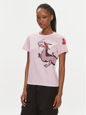 Pinko Pinko T-shirt Quentin 100535 A1RN Rosa Regular Fit