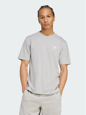 adidas adidas T-Shirt Trefoil Essentials Tee Szary Regular Fit