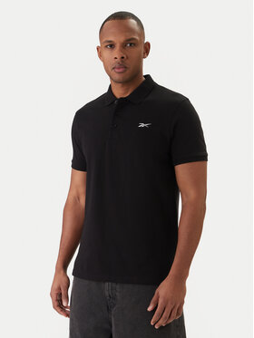 Reebok Reebok Polo Breen RK25562CCM Czarny Regular Fit