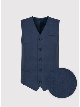 Pako Lorente Pako Lorente Kamizelka P24WF-8X-012 Granatowy Slim Fit