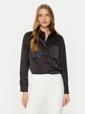 Guess Guess Cămașă W5RH40 WFQC2 Negru Regular Fit