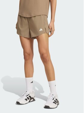 adidas adidas Szorty sportowe 163378 Beżowy Regular Fit