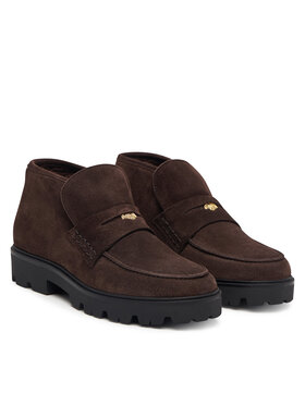 Tommy Hilfiger Tommy Hilfiger Botine Th Enamel Charm Loafer Boot FW0FW09680 Maro