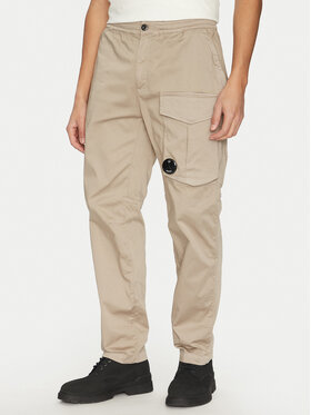 C.P. Company C.P. Company Pantaloni din material 18CMPA169A005694G Bej Relaxed Fit