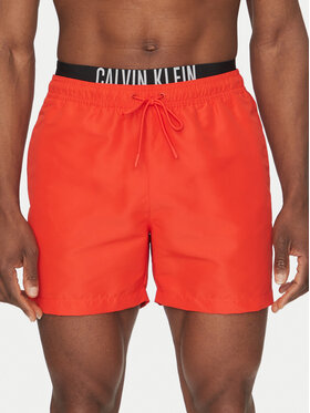 Calvin Klein Swimwear Calvin Klein Swimwear Szorty kąpielowe KM0KM01093 Czerwony Regular Fit