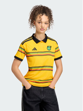 adidas adidas Koszulka techniczna Jamaica 26 x Bob Marley Home Jersey Żółty Regular Fit