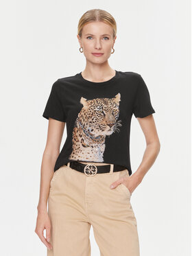Guess Guess T-Shirt W4RI12 K9SN1 Černá Regular Fit
