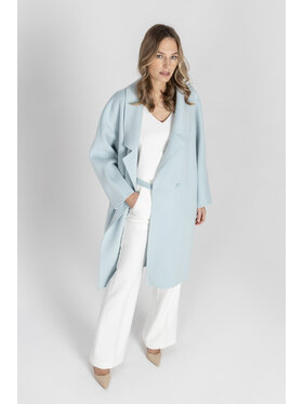 Deni Cler Milano Deni Cler Milano Płaszcz T-DC-8004-F2-90-43-1 Zielony Oversize