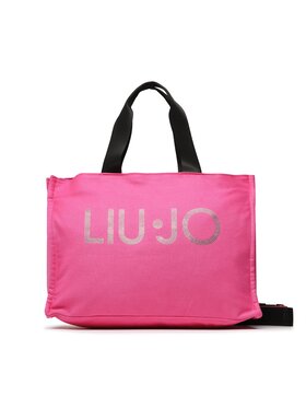 Liu Jo Liu Jo Дамска чанта L Tote Canvas Logo S 2A3113 T0300 Розов