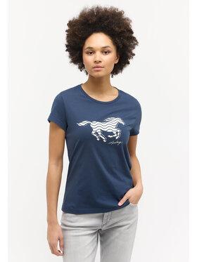 Mustang Mustang T-Shirt LOA Niebieski Regular Fit
