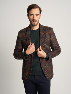 Willsoor Willsoor Marynarka 11530 Brązowy Regular Fit