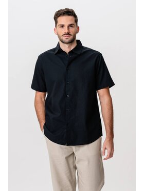 TeeShoppen TeeShoppen Koszula 'Basic Collection' Czarny Regular Fit