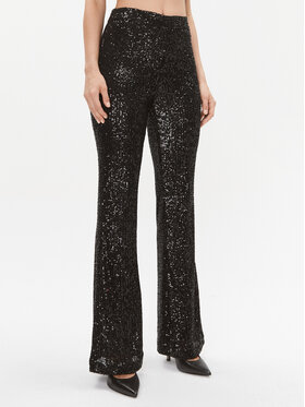 TWINSET TWINSET Kalhoty z materiálu 232TT2284 Černá Regular Fit