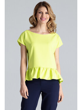 FIGL FIGL Bluzka M388 Zielony Regular Fit