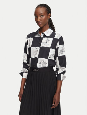 KARL LAGERFELD KARL LAGERFELD Bluse B3W11017 Bunt Regular Fit