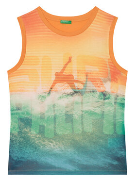 United Colors Of Benetton United Colors Of Benetton Tank top 3RD0CH020 Oranžová Regular Fit