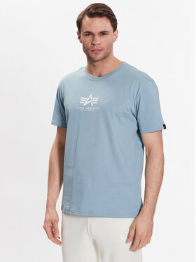 Alpha Industries Alpha Industries Póló Basic T ML Sötétkék Regular Fit