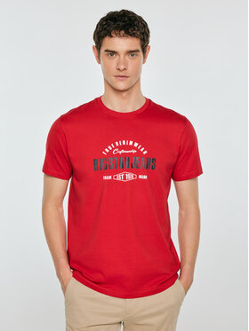 BIG STAR BIG STAR T-Shirt SERS Czerwony Basic Fit