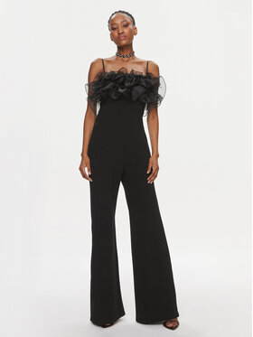 Rinascimento Rinascimento Гащеризон CFC0116700003 Черен Wide Leg