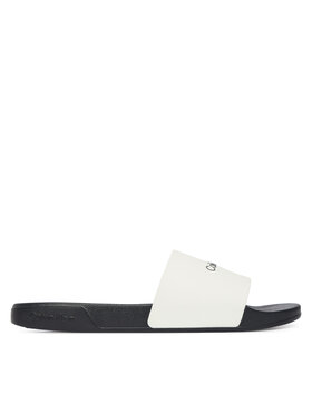 Calvin Klein Calvin Klein Чехли Ess Slide Monobrand Cv HM0HM02107 Бял