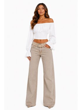 Agatha Studio Agatha Studio Bluzka A26SS-AH-K03 Biały Slim Fit
