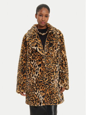 Just Cavalli Just Cavalli Krzno 77PAS429 Rjava Loose Fit