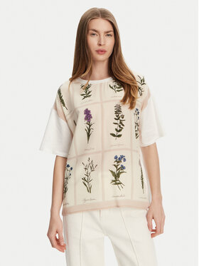 Weekend Max Mara Weekend Max Mara T-krekls Pampas 2515941082 Balts Relaxed Fit