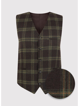 Pako Lorente Pako Lorente Kamizelka P22WP-8X-039 Brązowy Slim Fit