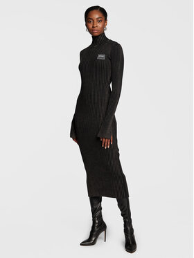 Versace Jeans Couture Versace Jeans Couture Robe en tricot 73HAOM11 Noir Slim Fit