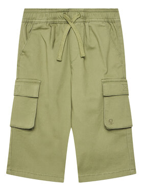 United Colors Of Benetton United Colors Of Benetton Auduma bikses 4TCGGF02B Zaļš Regular Fit