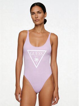 Guess Guess Strój kąpielowy E6GJ43 KF442 Fioletowy