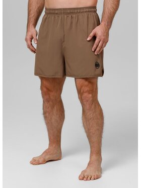 PITBULL PITBULL Szorty sportowe Performance Pro plus Small Logo II Beżowy Regular Fit