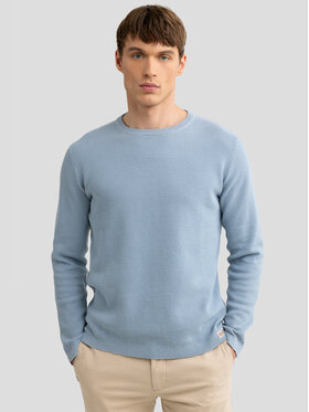 BIG STAR BIG STAR Sweter NEILON_400_160 Niebieski Basic Fit