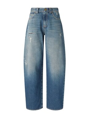 PINKO PINKO Τζιν Eloise egg ocean wave denim Μπλε Regular Fit