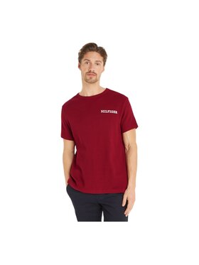 Tommy Hilfiger Tommy Hilfiger T-Shirt SS TEE UM0UM03116 Bordowy Regular Fit