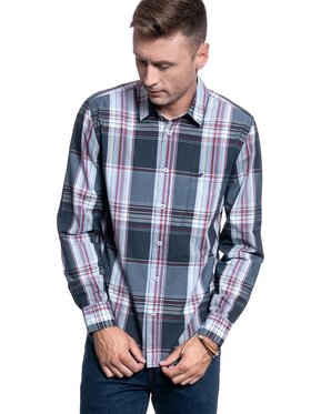 Mustang Mustang Camicia CLEMENS BIG CECK Nero Regular Fit