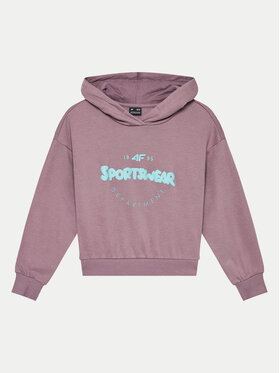 4F 4F Sweatshirt 4FJWAW24TSWSF1213 Violett Regular Fit