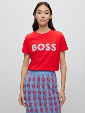 Boss Boss Majica 50479981 Rdeča Regular Fit