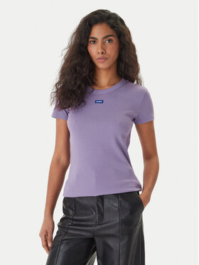 HUGO HUGO T-Shirt Easy 50523924 Fialová Slim Fit