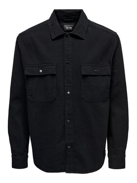 Only & Sons Only & Sons Koszula 22024711 Czarny Relaxed Fit
