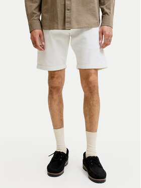 Jack & Jones Jack & Jones Дънкови шорти Rick 12294338 Бял Regular Fit