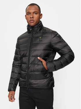 Blauer Blauer Vatovaná bunda 24WBLUC03024 Čierna Regular Fit