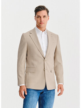 Pako Lorente Pako Lorente Marynarka P25WF-3X-028 Beżowy Slim Fit