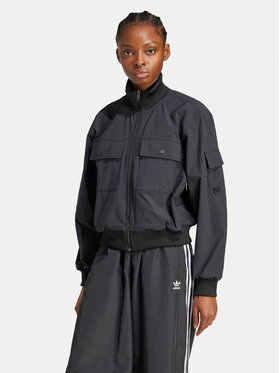 adidas adidas Яке бомбър Premium Essentials JD4792 Черен Loose Fit